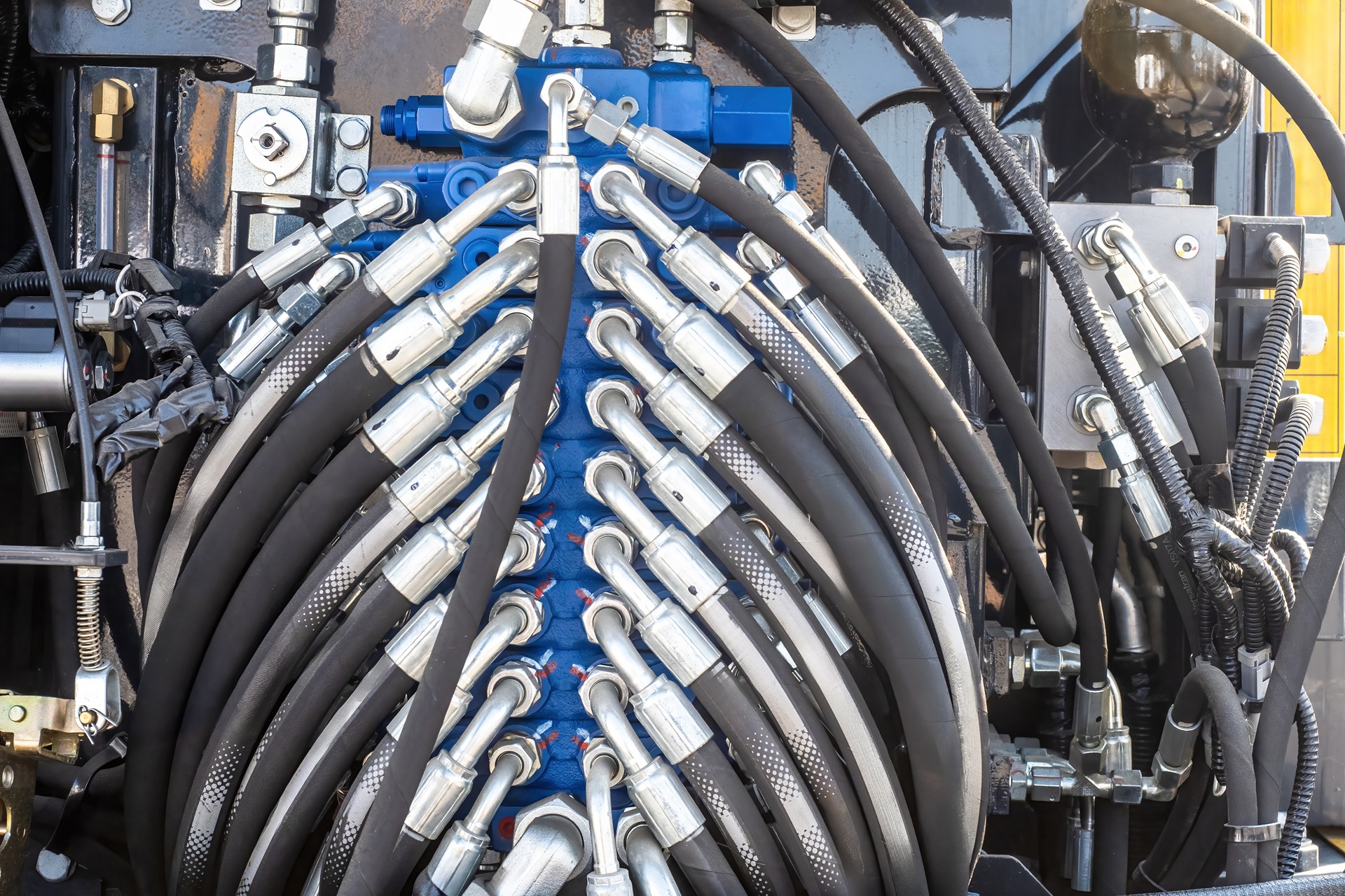 Flexible Schläuche im komplexen Hydrauliksystem