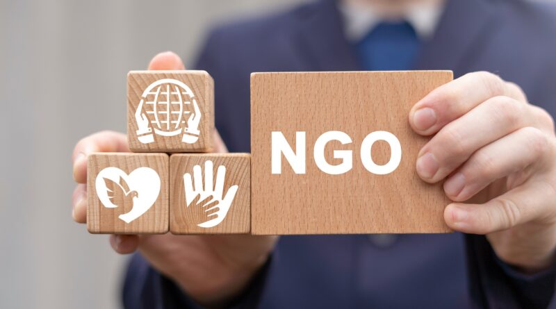 Bausteine mit NGO-Symbolik | Hilfsorganisation Schweiz